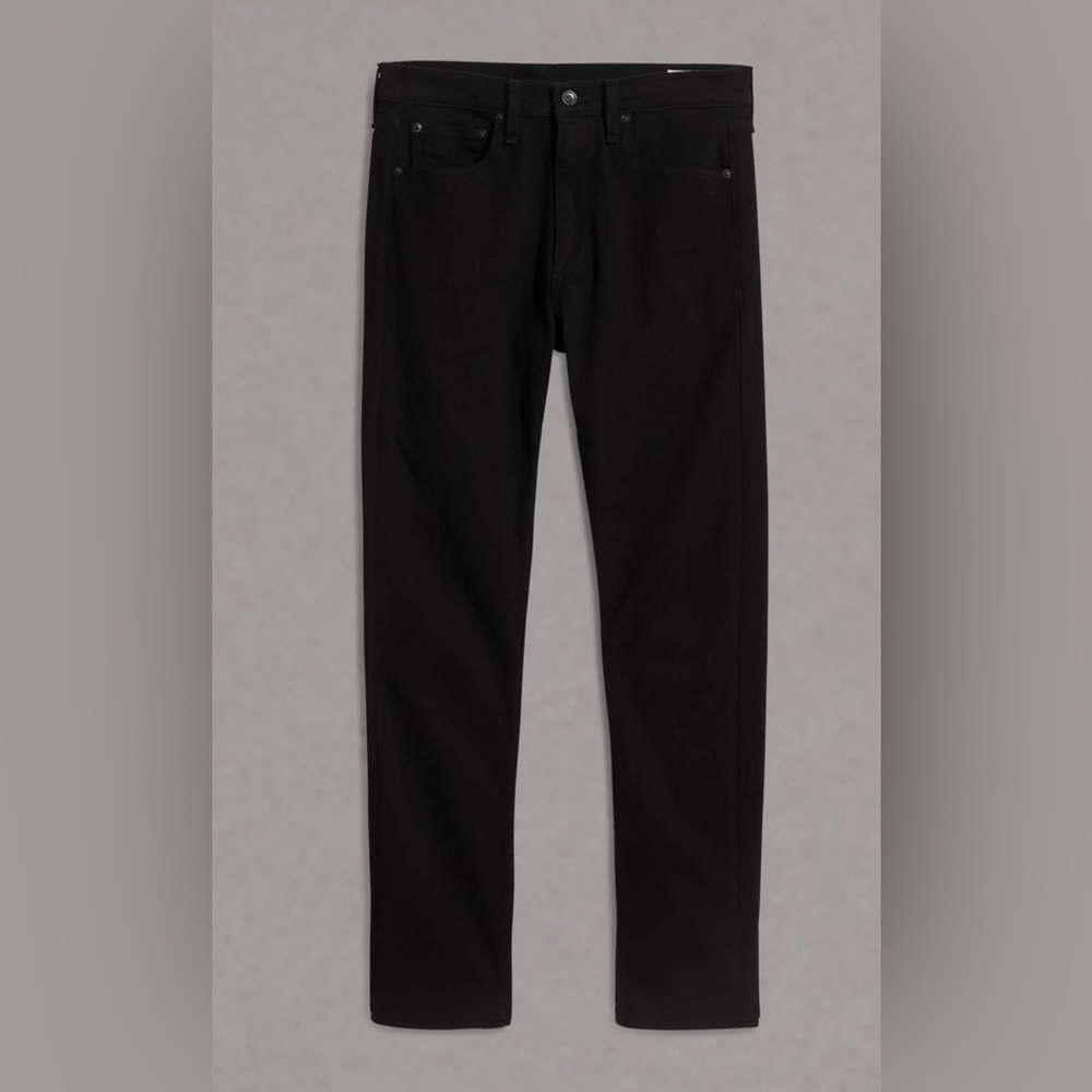 rag & bone Men's Black Straight Jeans